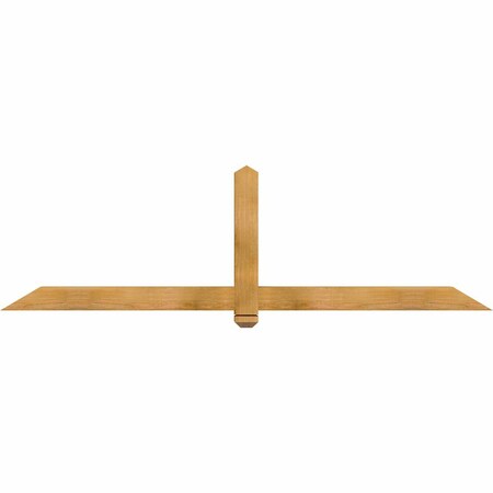 Ekena Millwork Eugene Rough Sawn Timber Gable Bracket, Western Red Cedar, 84"W x 24"H x 4"D x 4"F, 7/12 Pitch GBW084X24X0404EUG00RWR